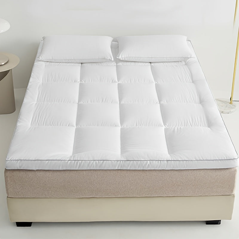 Un protège-matelas respirant et chaud, fabriqué à d’un rembourrage en fibre de polyester de haute qualité, un protège-matelas queen size doux et confortable, pliable, enroulable, lavable en machine et adapté à toutes les saisons avec un dessus matelassé.