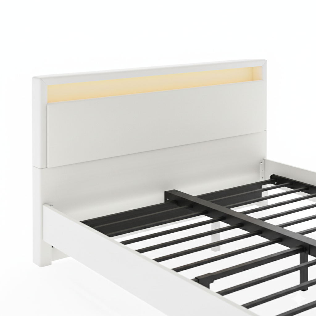 Cadre de Lit 160 x 200 cm connecté