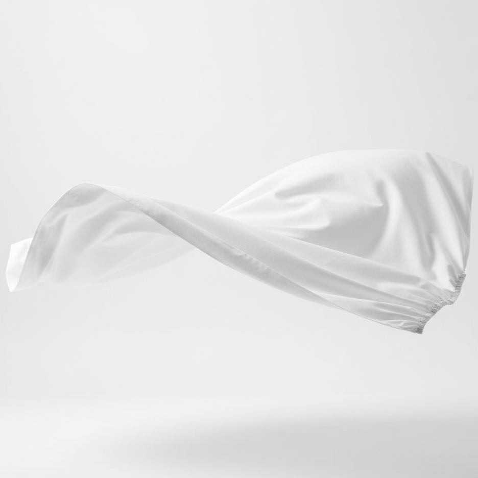 Drap-housse de protection blanc